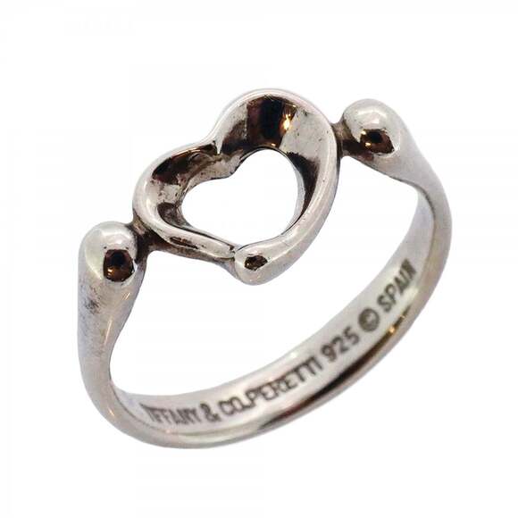 Tiffany Heart Ring, Silver 925, Size 9, Women's